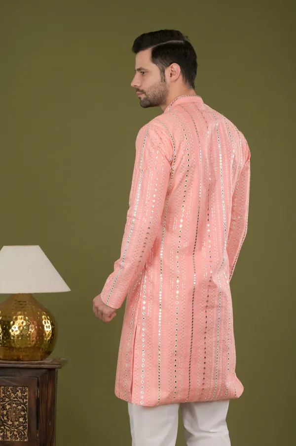 Noor_-_Ziya_Mirror_Kurta_Set_(Peach)