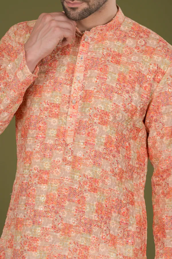 Naksh_-_Sunset_Mosaic_Embroidered_Digital_Print_Kurta_Set