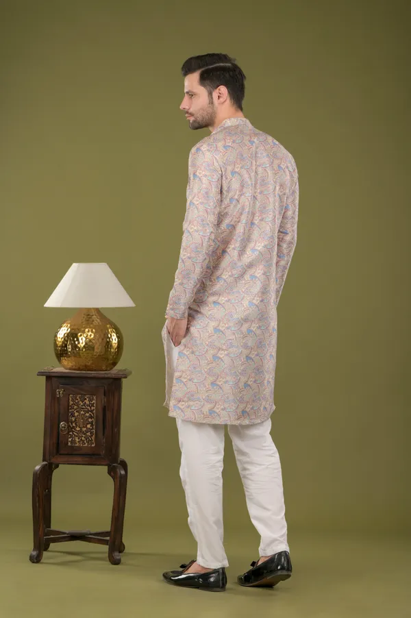 Lehar_-_Royal_Tapestry_Embroidered_Digital_Print_Kurta_Set_(Lavender)