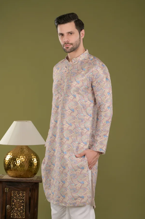 Lehar_-_Royal_Tapestry_Embroidered_Digital_Print_Kurta_Set_(Lavender)