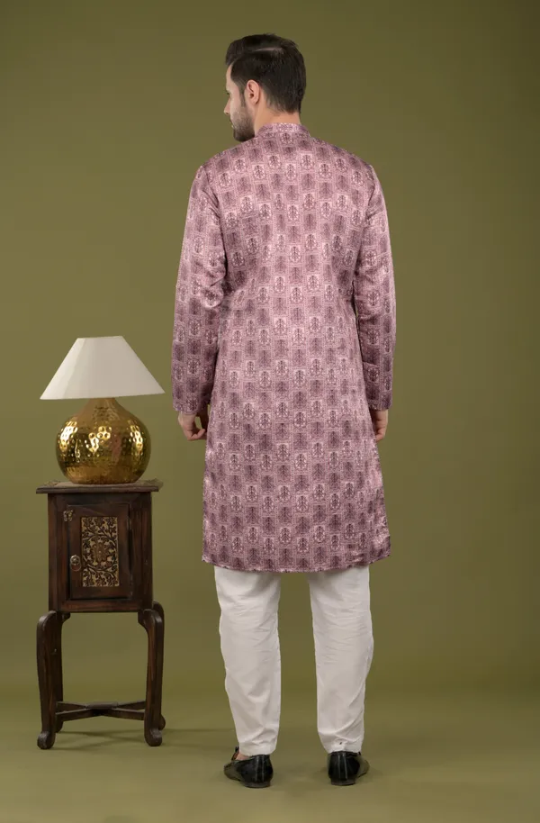 Rivaz_-_Regal_Mauve_Tree_Motif_Kurta_With_Inner_Lining