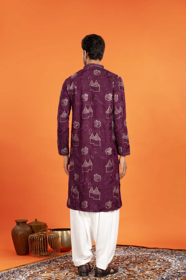 Aarvay_-_Royal_Plum_Heritage_Kurta_With_Patiala_|_Wedding_Ethnic_Wear