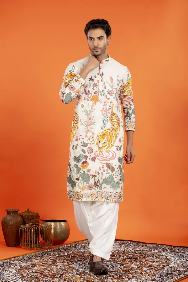 Arindam-_Ivory_Majesty_Embroidered_Kurta_with_Patiala_|_Wedding_Ethnic_Wear