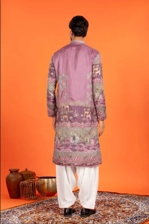 Vayun_-_Royal_Mauve_Heritage_Print_Kurta_With_Patiala_|_Wedding_Ethnic_Wear