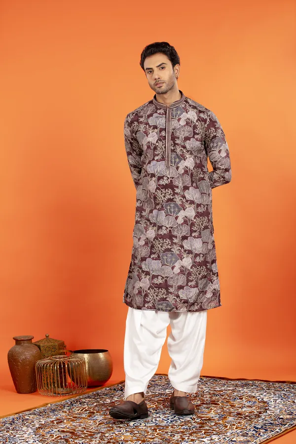 Zarham_Opulent_Maroon_Floral_Brocade_Kurta_Patiala_Set_|_Wedding_Ethnic_Wear