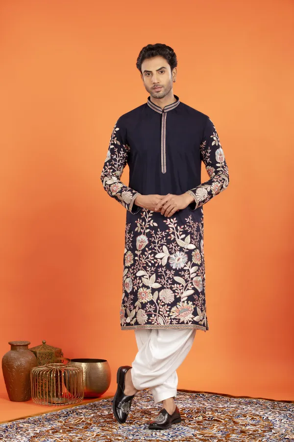 Aarosh_Midnight_Blue_Embroidered_Kurta_with_Patiala_|_Wedding_Ethnic_Wear