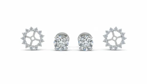 White_Premium_Petal_Halo_Diamond_Earrings_For_Women
