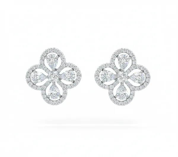 White_Premium_Flower_Earrings_For_Women