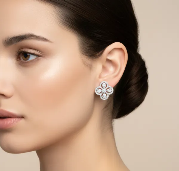 White_Premium_Flower_Earrings_For_Women