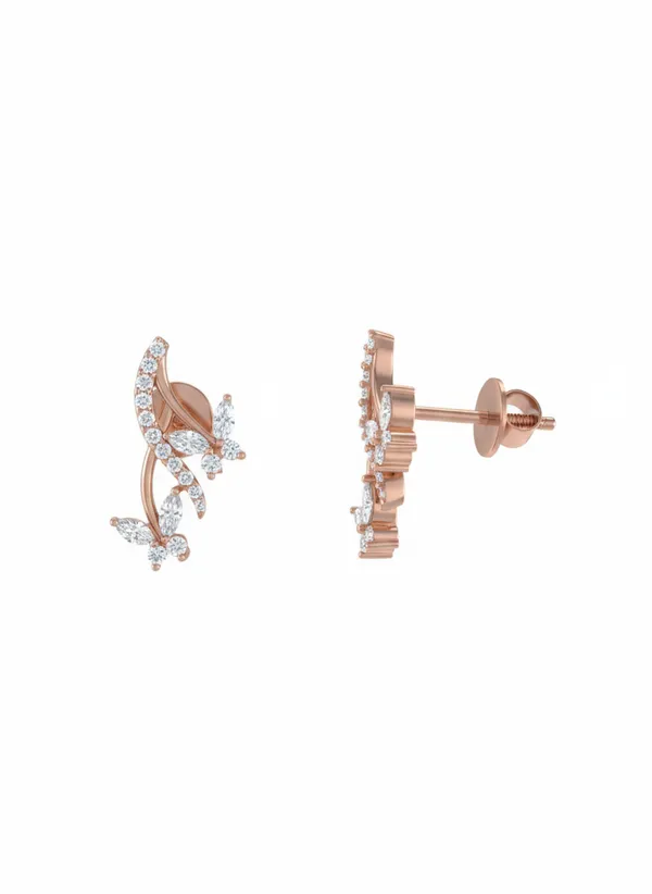 Pink_Premium_Diamond_Vine_Ear_Climber_Earrings_For_Women