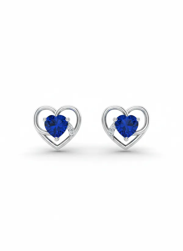 White_And_Blue_Premium_Heart_Gemstone_Studs_For_Women