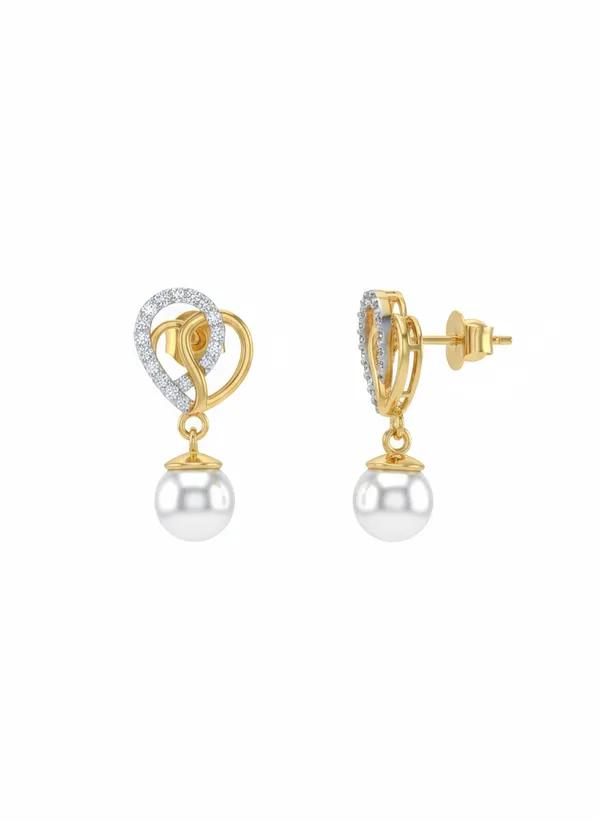 Yellow_Premium_Heart_Swirl_Pearl_Drop_Earrings_For_Women