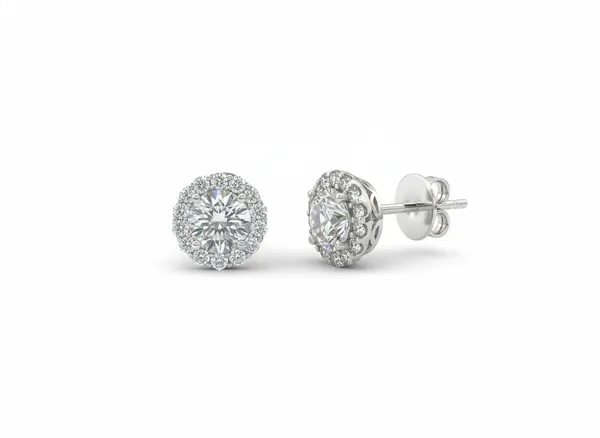 White_Premium_Halo_Earrings_For_Women