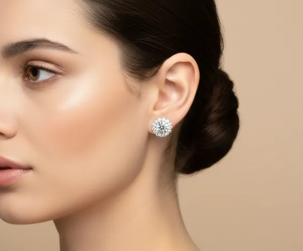 White_Premium_Halo_Earrings_For_Women