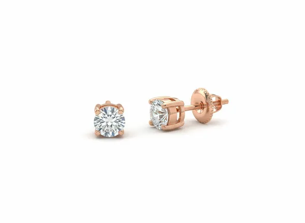 Rose_Gold_Premium_Diamond_Solitaire_Earrings_For_Women