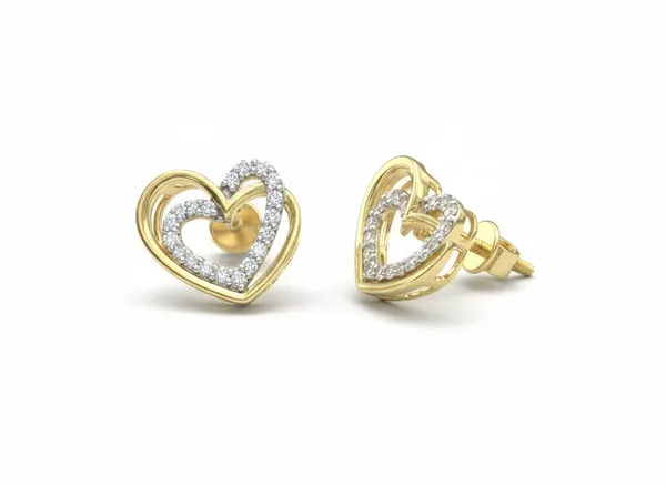 Yellow_Premium_Heart_Shape_Earrings_For_Women