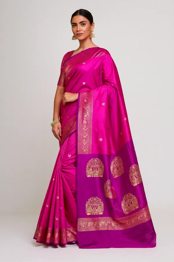 Pure_Soft_Silk_Saree_With_Intricate_Peacock_Motifs