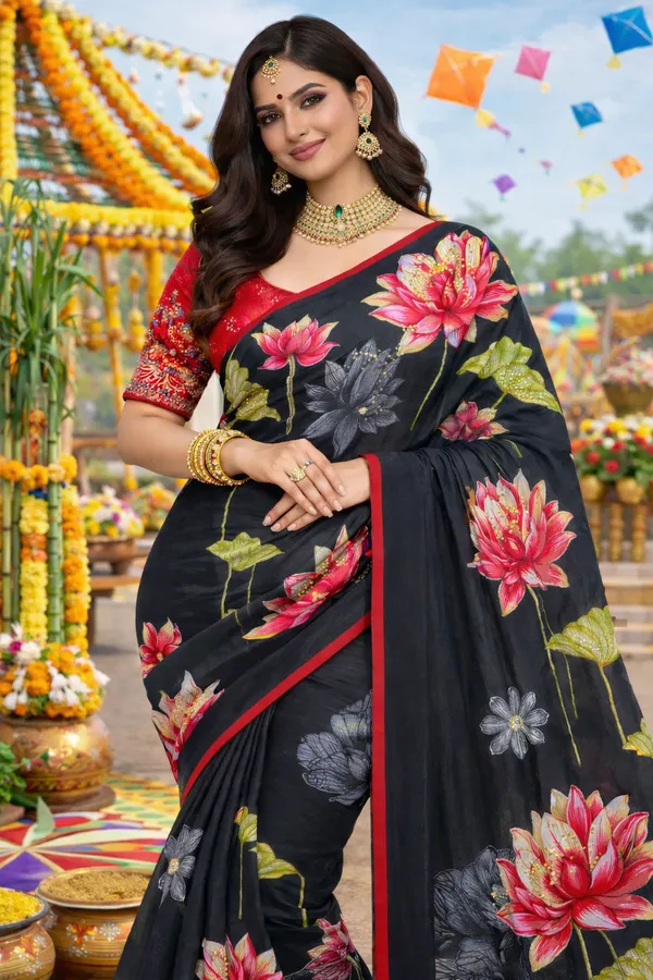 Handwork_Georgette_Saree_Elegant_&_Lightweight
