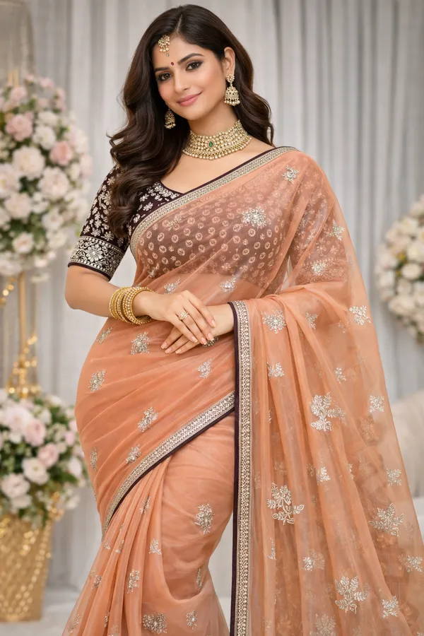 Designer_Chiffon_Saree_with_Blouse_Piece