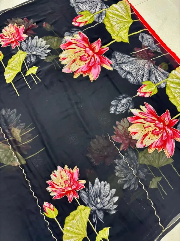 Handwork_Georgette_Saree_Elegant_&_Lightweight