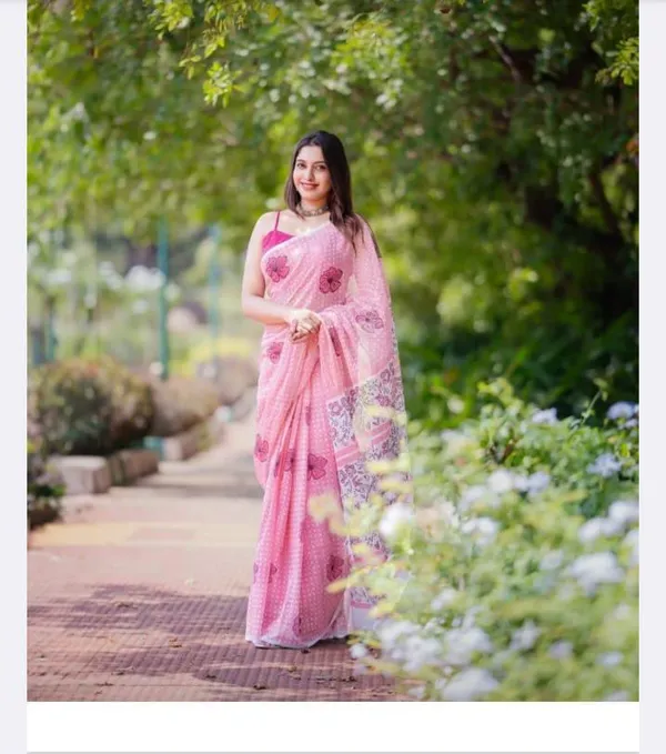Linen_Cotton_Saree_with_blouse_piece_