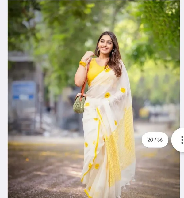 Summer_trend_Linen_Cotton_saree_