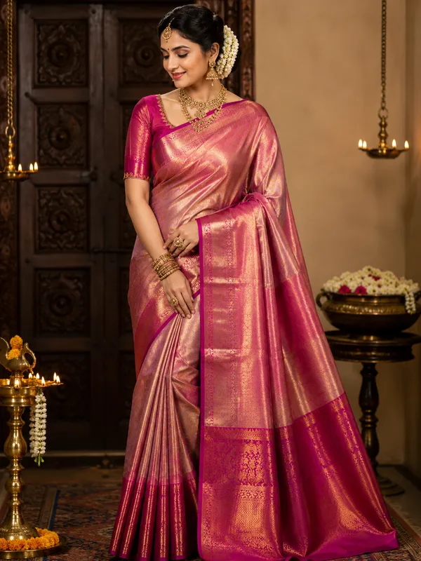 Premium_Pattu_Tissue_Silk_Saree_crafted_with_a_rich_shimmering_finish_and_elegant_woven_texture,_designed_for_graceful_festive_and_wedding_wear._The_saree_features_a_luxurious_soft_drape_with_intricate_detailing_that_enhances_its_royal_appeal._Paired_with_a_matching_blouse_piece_for_a_complete_traditional_look.