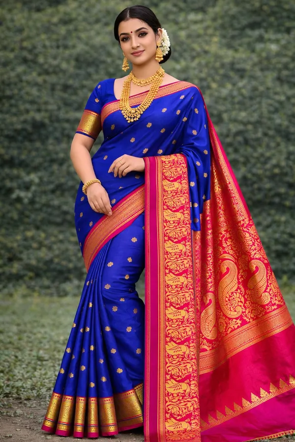 Pure_Silk_Yeola_Paithani_saree_–_6_Mtr_with_Blouse_Piece