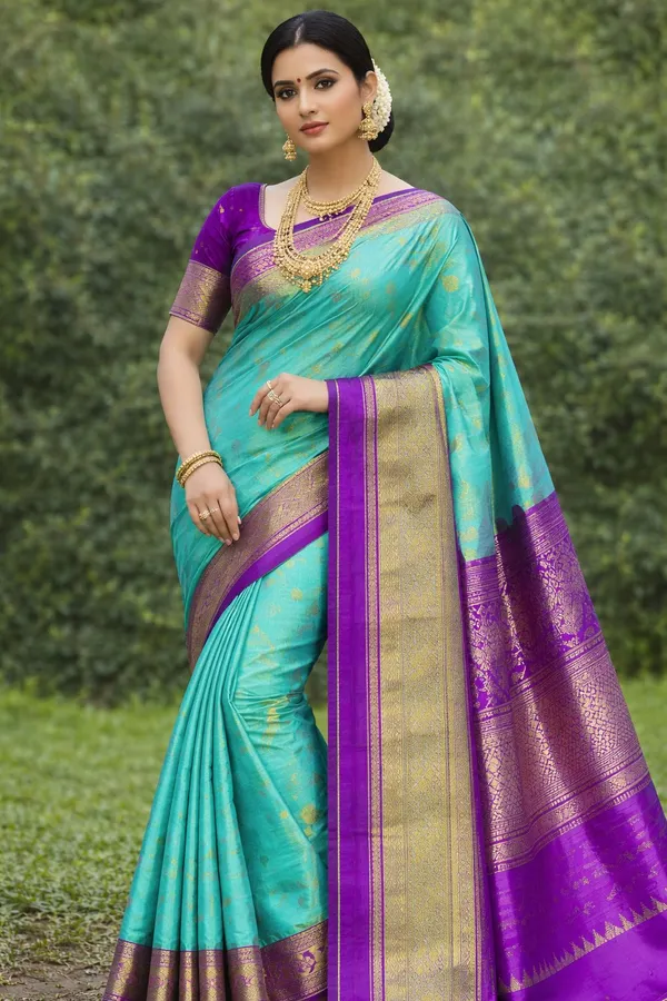 Pure_Silk_Yeola_Paithani_–_6_Mtr_with_Blouse_Piece