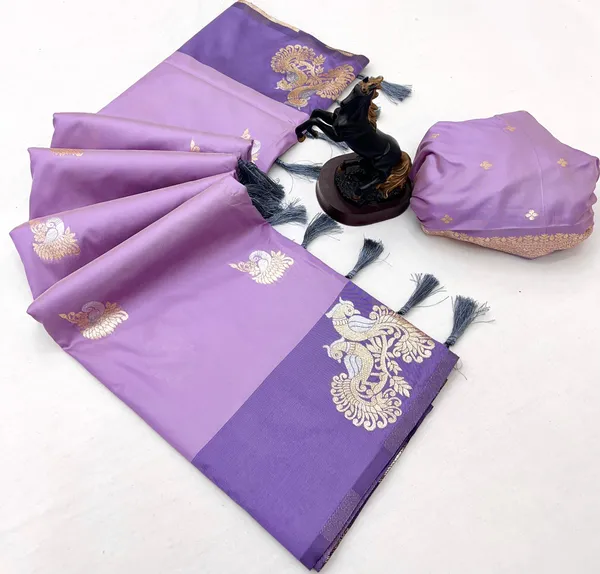 Pure_Soft_Silk_Saree_With_Intricate_Peacock_Motifs