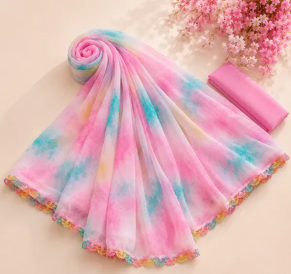 Stay_stylish_and_comfortable_all_day_with_this_beautiful_Georgette_Saree_featuring_an_elegant_multi-color_pattern_and_a_plain_contrast_pink_blouse_piece._Designed_with_a_graceful_lace_border,_this_saree_gives_a_soft,_lightweight_feel_that_makes_it_perfect_for_daily_wear,_office_wear,_casual_outings,_and_small_gatherings.