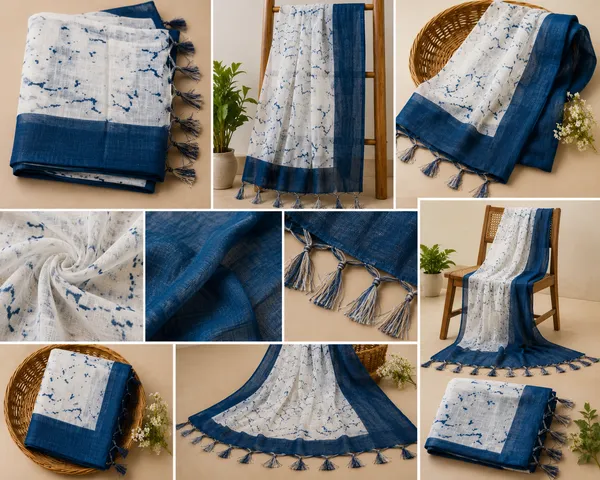 Summer_special_Linen_Cotton_saree_with_Blouse_Piece