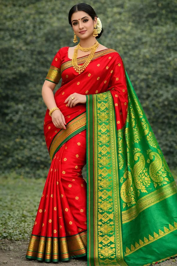 Pure_Silk_Yeola_Paithani_–_6_Mtr_with_Blouse_Piece