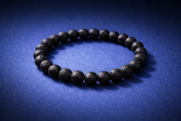 Black_Trendy_Stone_Lava_Bracelet_For_Men,Women_And_Kids