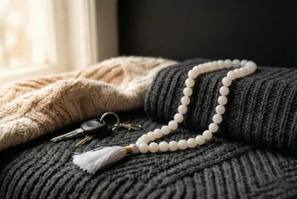 White_Trendy_Stone_Moonstone_Mala_For_Men,Women_And_Kids
