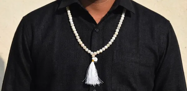 White_Trendy_Stone_Moonstone_Mala_For_Men,Women_And_Kids
