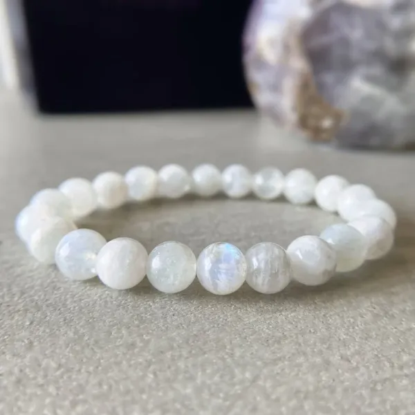 White_Trendy_Moon_Stone_Bracelet_For_Men,Women_And_Kids