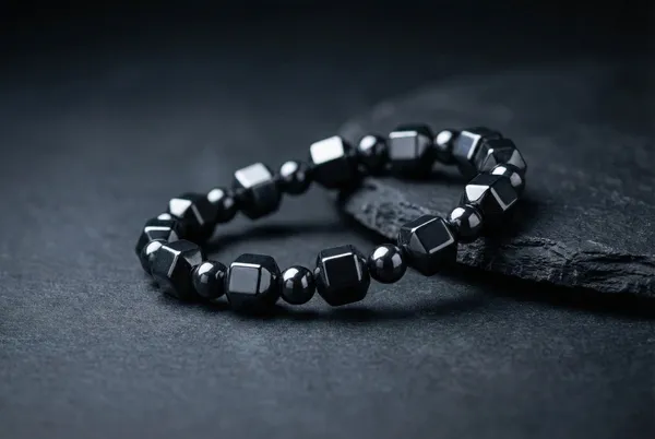 Black_&_Gold_Pyrite_Hematite_Bracelet_For_Men,Women_And_Kids