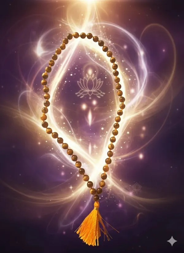 Yellow_&_Black_Tiger_Eye_Mala_54_Beads_For_Men,Women_And_Kids