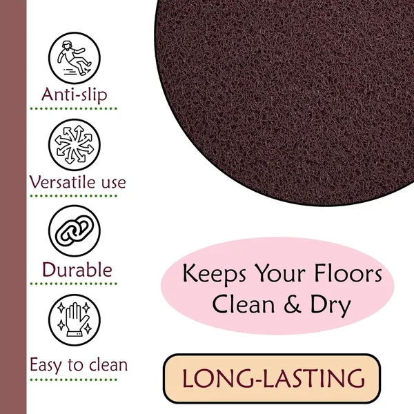 Pack_of_1_Maroon_Pvc_Soft_Cushion_Noodle_Rectangular_Mat_Multipurpose_Doormat_Bathroom_For_Indoor/Outdoor_Home_Office_(58X38_Cm)