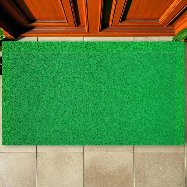 Pack_of_1_Green_Pvc_Soft_Cushion_Noodle_Rectangular_Mat_Multipurpose_Doormat_Bathroom_For_Indoor/Outdoor_Home_Office_(60X40Cm)