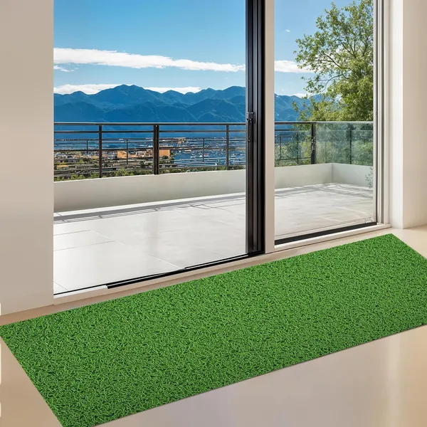 Pack_of_1_Green_Pvc_Soft_Cushion_Noodle_Rectangular_Mat_Multipurpose_Doormat_Bathroom_For_Indoor/Outdoor_Home_Office_(60X40Cm)