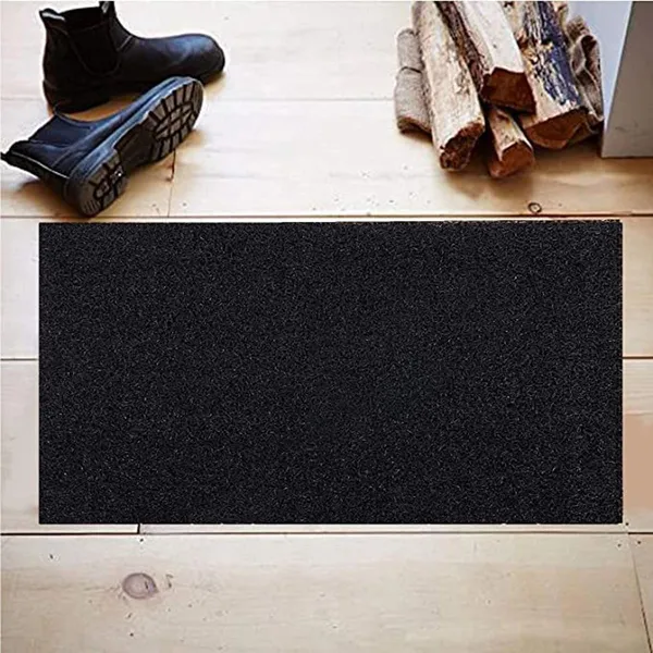 Pack_of_1_Black_Pvc_Soft_Cushion_Noodle_Rectangular_Mat_Multipurpose_Doormat_Bathroom_For_Indoor/Outdoor_Home_Office_(60X40_Cm)