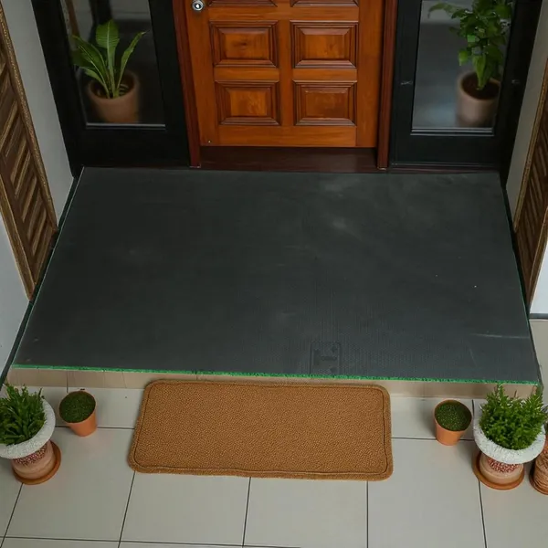 Pack_of_1_Black_Pvc_Soft_Cushion_Noodle_Rectangular_Mat_Multipurpose_Doormat_Bathroom_For_Indoor/Outdoor_Home_Office_(60X40_Cm)