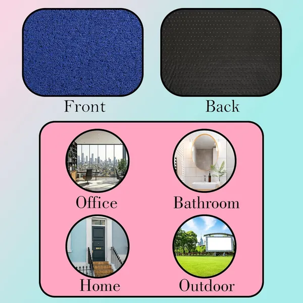 Pack_of_1_Blue_Pvc_Soft_Cushion_Noodle_Rectangular_Mat__Multipurpose_Doormat_Bathroom_For_Indoor/Outdoor_Home_Office_(60X40_Cm)