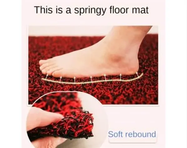 Pack_of_1_Red_Pvc_Soft_Cushion_Noodle_Rectangular_Mat_Multipurpose_Doormat_Bathroom_For_Indoor/Outdoor_Home_Office_(60X40_Cm)