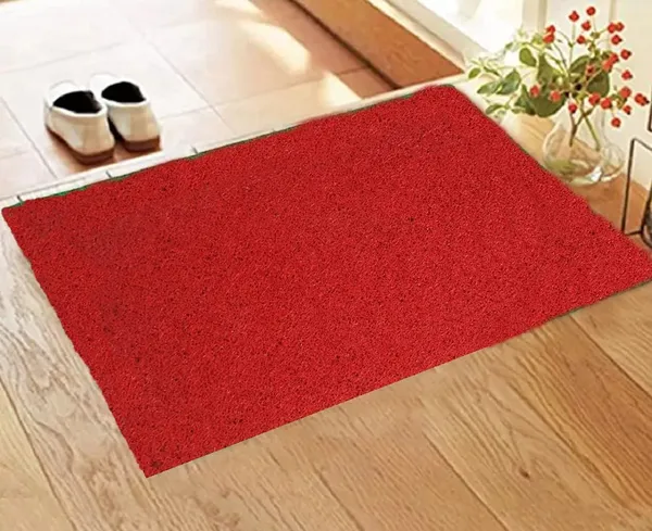 Pack_of_1_Red_Pvc_Soft_Cushion_Noodle_Rectangular_Mat_Multipurpose_Doormat_Bathroom_For_Indoor/Outdoor_Home_Office_(60X40_Cm)