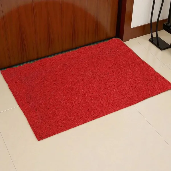 Pack_of_1_Red_Pvc_Soft_Cushion_Noodle_Rectangular_Mat_Multipurpose_Doormat_Bathroom_For_Indoor/Outdoor_Home_Office_(60X40_Cm)
