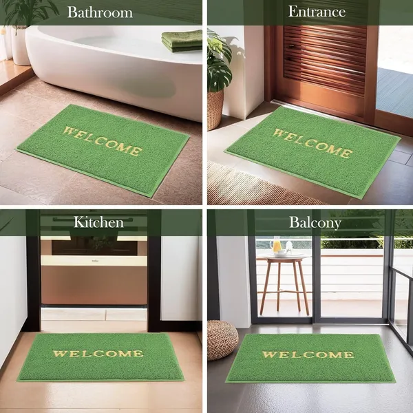 Pack_of_1_Green_Welcome_Doormat_Anti_Slip_Soft_Pvc__Multipurpose_Swimming_Pool_Mat_For_Indoor_Outdoor_Home_Office_Entrance_(60X40Cm)