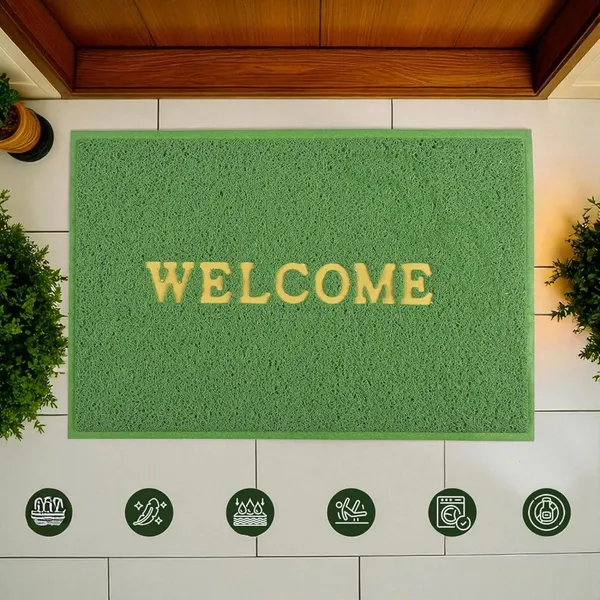 Pack_of_1_Green_Welcome_Doormat_Anti_Slip_Soft_Pvc__Multipurpose_Swimming_Pool_Mat_For_Indoor_Outdoor_Home_Office_Entrance_(60X40Cm)